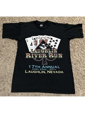 Vintage 90’s Laughlin River Run T Shirt Small Mountain Dew Bike Motorcycle